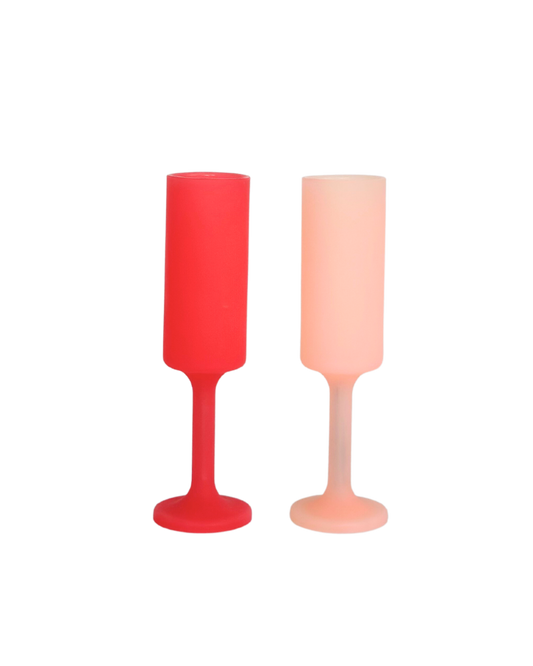 Cherry + Blush | Seff | Silicone Unbreakable Champagne Flute