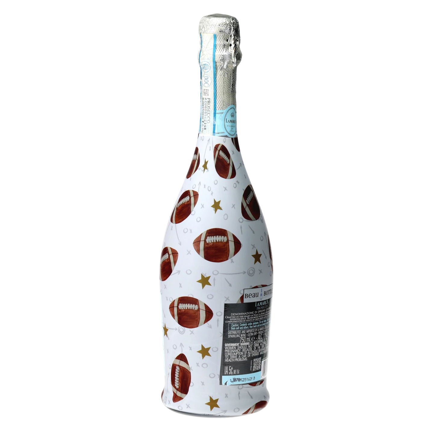 Football Prosecco Bottle Wrap