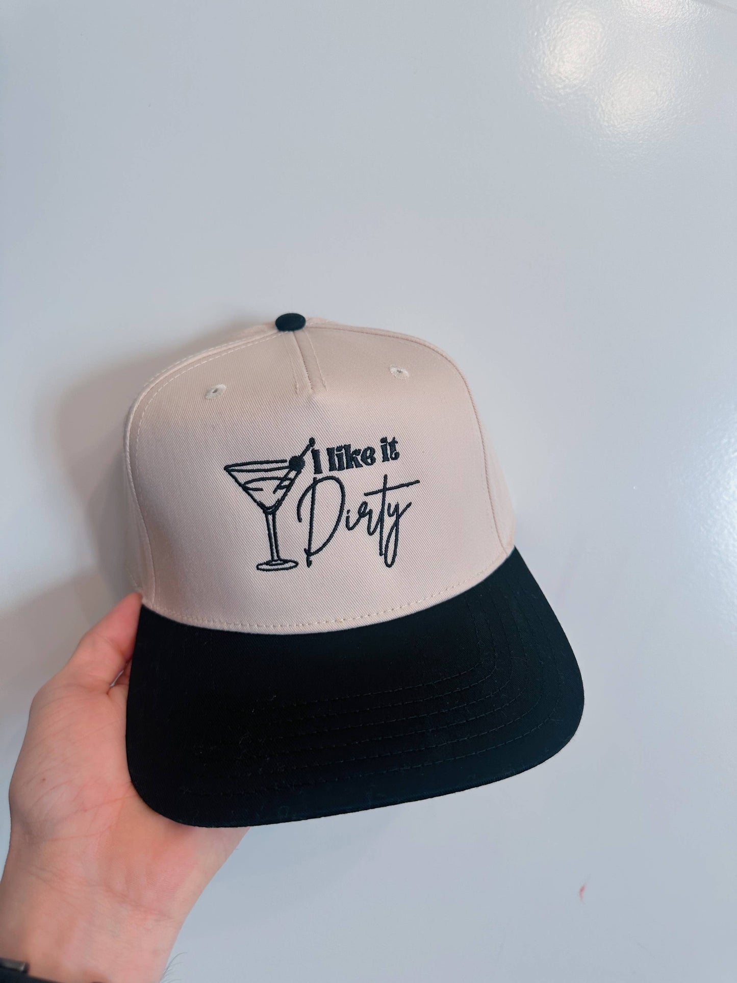 I Like It Dirty-Martini Trucker Hat-Embroidery