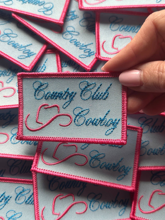 Country Club Cowboy Elegant Patch