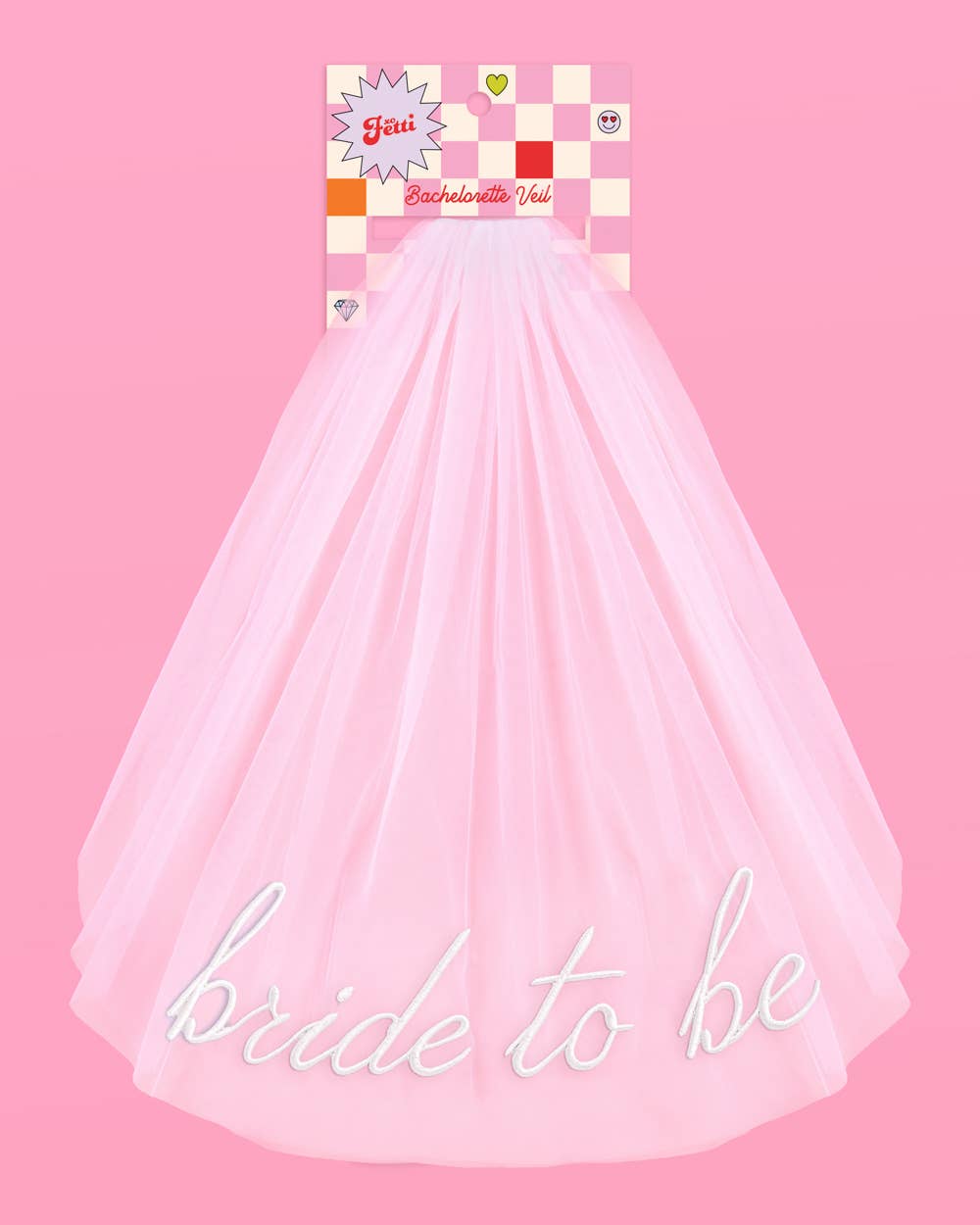 Bride To Be Embroidered Veil | White Bridal Shower, Bach