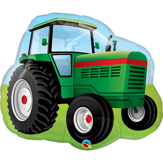 34 Inch Green Tractor Foil Balloon