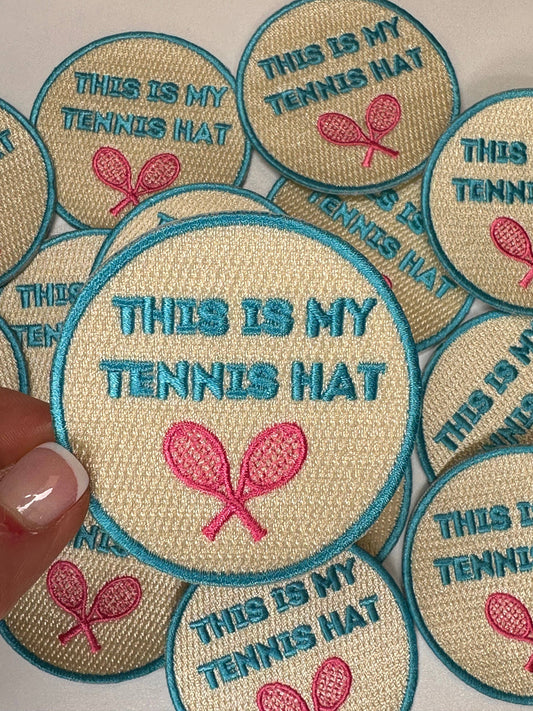 This is my Tennis Hat Blue, Tennis Patch, tennis, sports