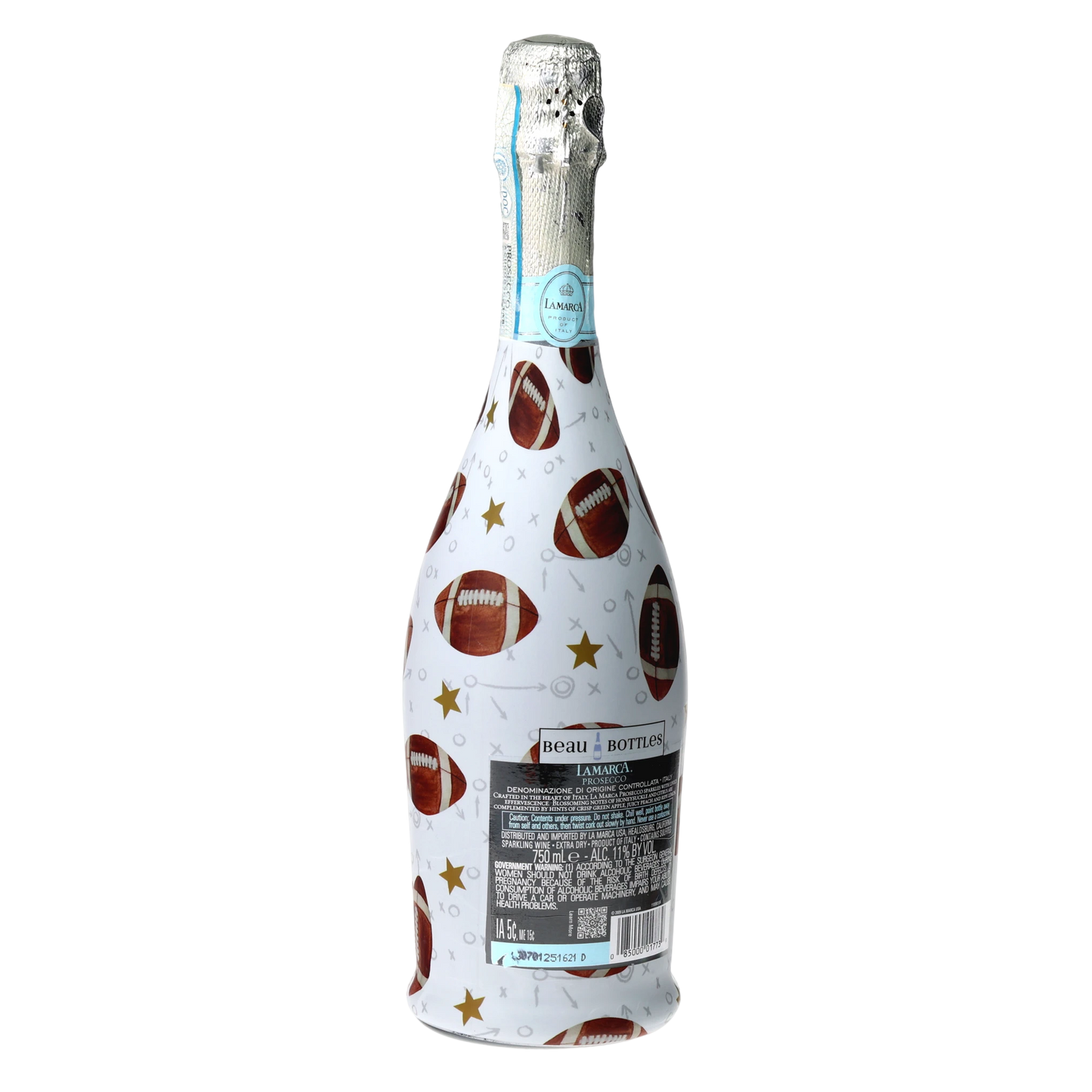 Football Prosecco Bottle Wrap
