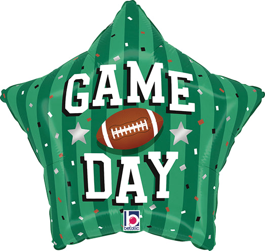 18 Inch Football Game Day Star Foil Balloon