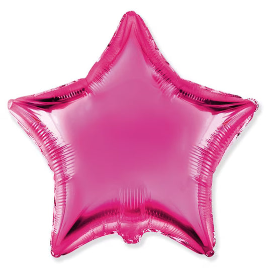 17 Inch Hot Pink Star Foil Balloon