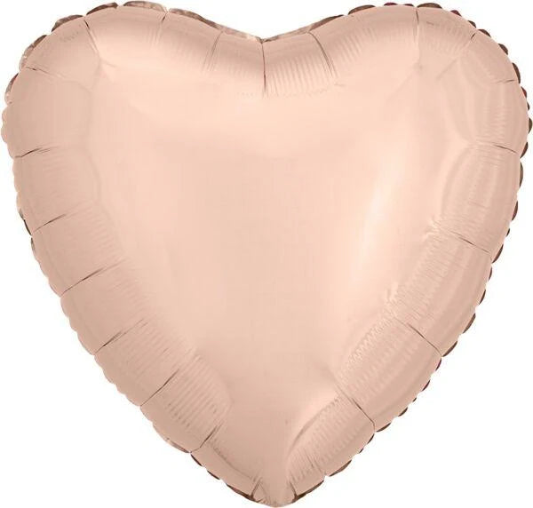 17 Inch Pastel Pink Heart Foil Balloon