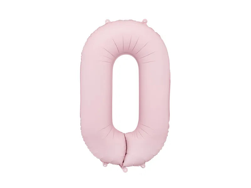 40 Inch Light Pink Foil Number