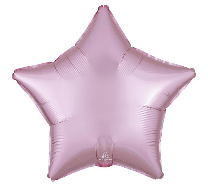17 Inch Pastel Pink Star Foil Balloon