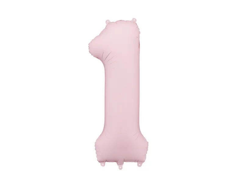 40 Inch Light Pink Foil Number