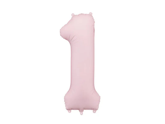 40 Inch Light Pink Foil Number