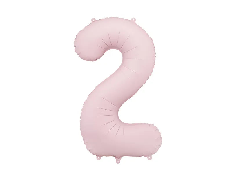 40 Inch Light Pink Foil Number