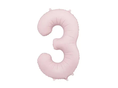 40 Inch Light Pink Foil Number