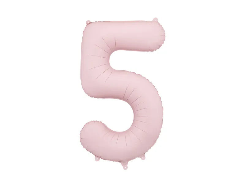 40 Inch Light Pink Foil Number