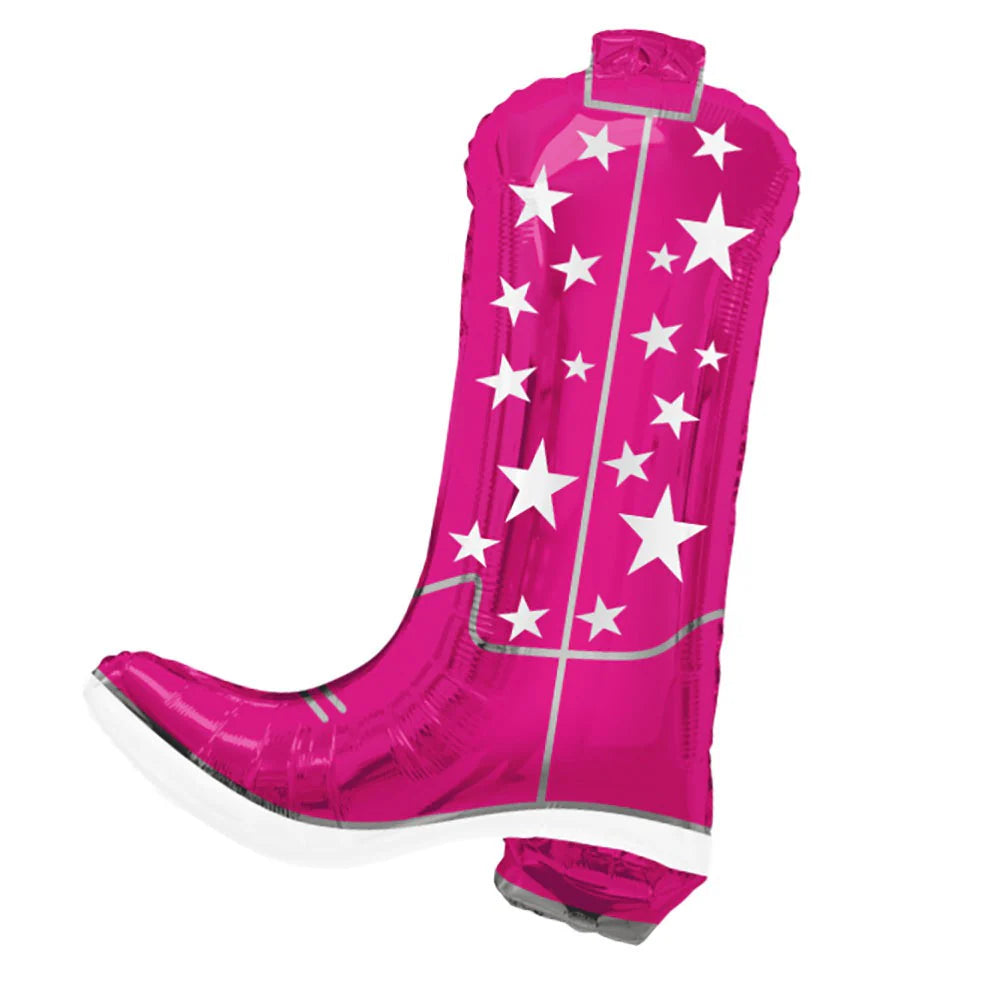 26 Inch Pink Cowgirl Foil Balloon