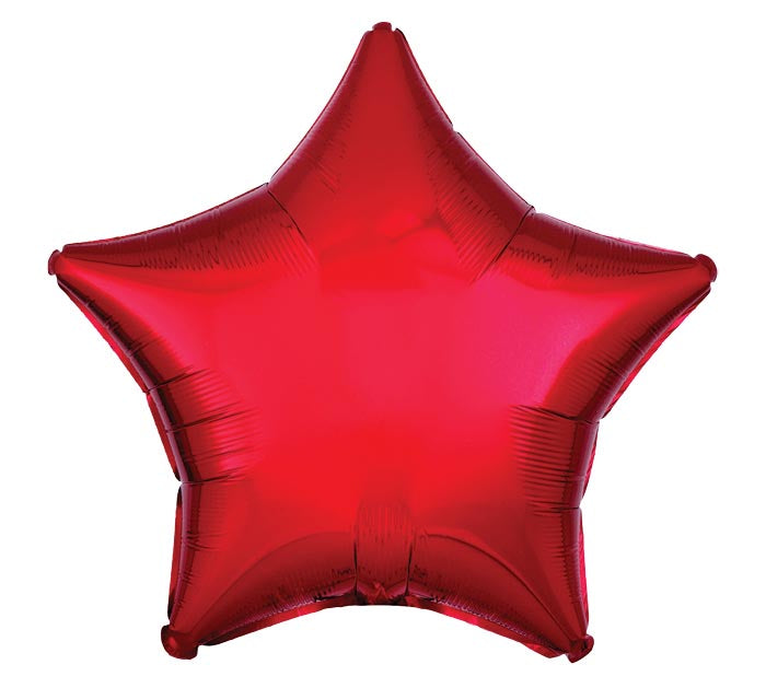 17 Inch Red Star Foil Balloon
