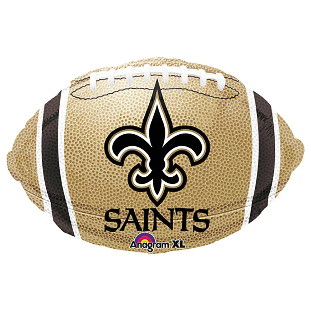 17 Inch Saints NFL Football Foil Balloon