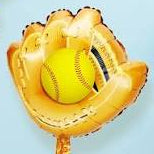 20 Inch Softball Glove Foil Balloon