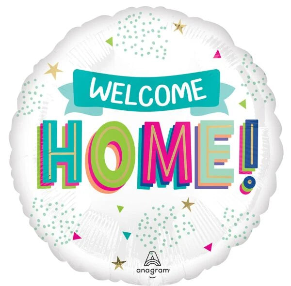 17 Inch Welcome Home Round Foil Balloon